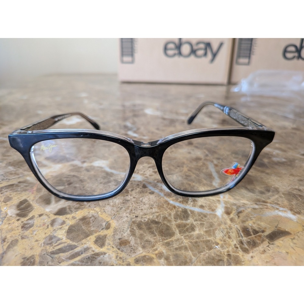 Maui Jim Eyeglasses MJO 2207-02K Black / Clear Frames 51-17-145